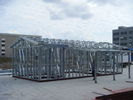 Porcellana La resistenza al vento ha prefabbricato la Camera mobile pieghevole/stoccaggio d&#039;acciaio del magazzino fabbrica