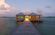 bungalow di Overwater della struttura d'acciaio del calibro della luce 100sqm per la Tahiti, caraibico fornitore